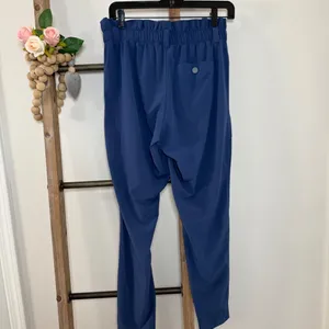 Athleta Skyline Paper Bag High Waisted Blue‎ Pants Size 4 thumbnail 6