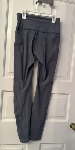 Lululemon Grey Ribbed Sides Leggings thumbnail 2