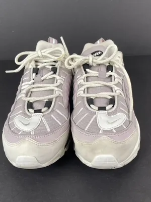 Nike Air Max 98 Summit White Violet Ash Gray Sneakers Size 7.5 thumbnail 2