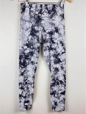 Lululemon Wunder Under Hi-Rise Shibori White Black Leggings Size 6 Luxtreme thumbnail 3