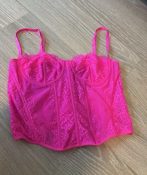 Pink corset top Size M thumbnail 1