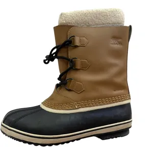 Sorel Pac Boots Ladies Size 7 Tan Rubber Waterproof Rain Winter thumbnail 3