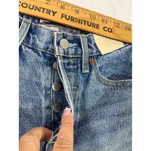 Universal Thread Mid‎ Rise 90s Baggy Patchwork Denim Jeans Women 2S Button Fly thumbnail 6