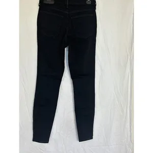 Everlane Mid-Rise Skinny Black Jeans Stretch Denim Everyday Casual Size 28 thumbnail 2