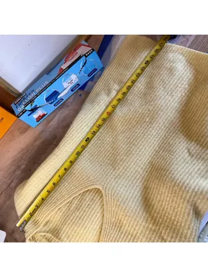 Reiss Yellow Wool Cashmere Blend Ribbed V-Neck Sweater Size Small Quiet Luxury thumbnail 11