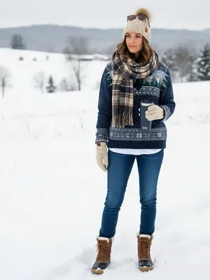 Paris Sport Club Shetland Wool Fair Isle Quarter Zip Sweater Small Nordic Knit thumbnail 3