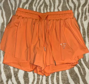 SheIn Buttery Solid Drawstring Running Athletic Shorts thumbnail 1