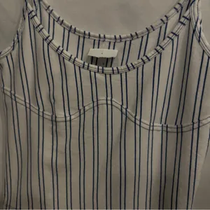 Pilcro Anthropologie Navy & White Striped corset tank size small NWT thumbnail 6