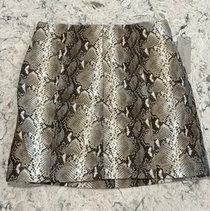 NWT Snake Print Leather Skirt thumbnail 4