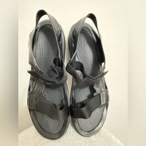 Crocs Swiftwater Sandals Black Unisex M12 /W14– Lightweight Water-Friendly (B3)✨ thumbnail 4