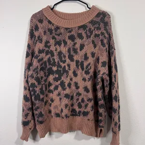 Aerie Brown and Black Knit Sweater thumbnail 2