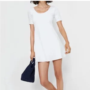 Tuckernuck Sport Rosemary Dress White M | Tennis Golf Athletic Mini Dress NWT thumbnail 2