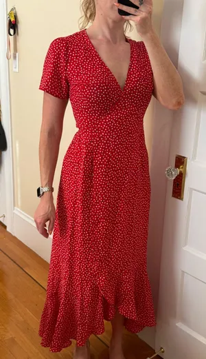 Ava Wrap Dress Midi thumbnail 3