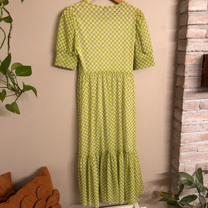 BAUM UND PFERDGARTEN Jocelyn Checkered Maxi‎ Dress Green Size XS thumbnail 4