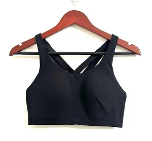 lululemon Energy Bra High Support Sz 34 D black thumbnail 1