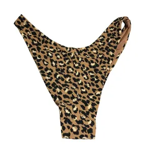 Aerie Bikini Bottom Cheekier High Cut Leopard Print Beige M thumbnail 2