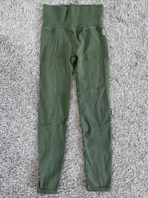 FP Movement Good Karma Leggings XS/S Olive Green High Rise Seamless Yoga thumbnail 2