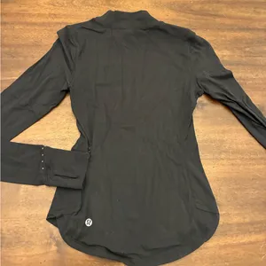 Lululemon Rulu Running Mockneck Long-Sleeve Shirt Women’s 0 Black thumbnail 1