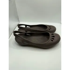 Crocs Kadee Slingback Ballet Flats Womens Size 9 Brown Comfort Slip On Shoes thumbnail 4