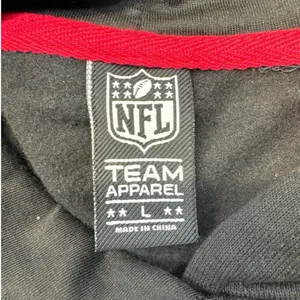 NFL Team Apparel Tampa Bay Buccaneers Black Lightweight Hoodie women sz L thumbnail 5