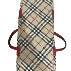 Vintage Burberry Blue Label Tote Hand Bag Nova Check Purse 12x8.5 thumbnail 7