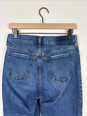 Abercrombie 90s Straight Jeans Curve Love Mid Rise Womens Size 26 2 Long Denim thumbnail 7