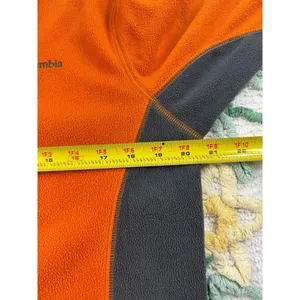 Columbia Quarter‎ Zip Fleece Pullover Jacket Women's Small Orange Gray thumbnail 6