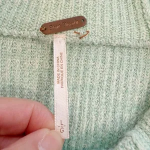 FREE PEOPLE Too Good Pullover in‎ Mint Green Mockneck thumbnail 8