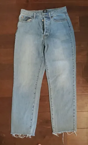 BDG Size 27 High-Rise Light Blue Straight Jeans By Urban Outfittere thumbnail 1