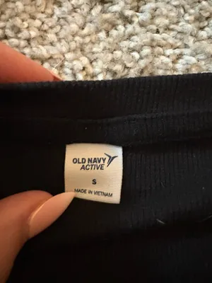 Black Old Navy Active Tie Front Top thumbnail 4