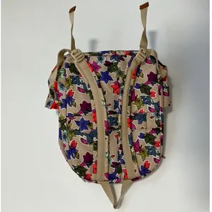 Vera Bradley Lighten Up Small Backpack‎ in the Falling Flowers Neutral pattern thumbnail 7