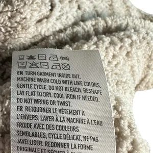 American‎ Eagle Womens XS Oatmeal Cable Knit Sweater Open Knit Cropped Pullover thumbnail 8