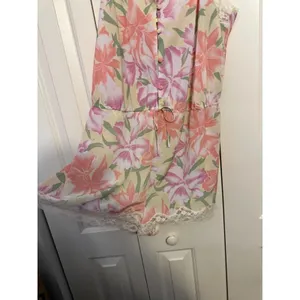 Vintage‎ Victoria's Secret Gold Label Lingerie Romper Teddy, Pink Pastel thumbnail 8