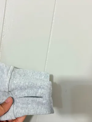 Lululemon Scuba Oversized Half Zip Hoodie XS/S Gray Tree Graphic thumbnail 5