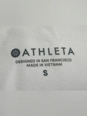 Athleta bike shorts size Small white thumbnail 8