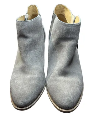 Vionic Anne Booties Womens Size‎ 9.5 Gray Suede Snake Print Ankle Zip Comfort thumbnail 1