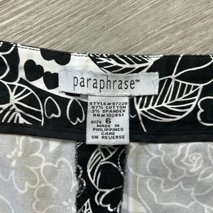 Paraphrase • floral printed cropped pants thumbnail 9