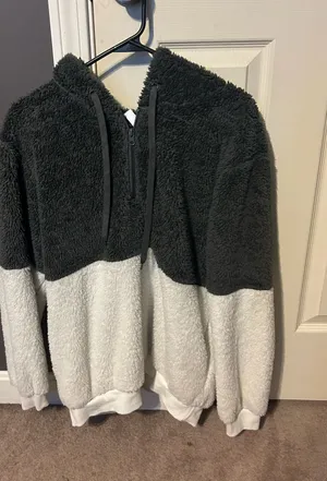 fuzzy zip up Gray Size L thumbnail 1
