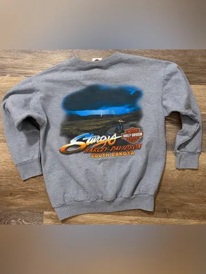 Harley-Davidson 2009 Sturgis South Dakota Gray Crewneck Sweatshirt thumbnail 4