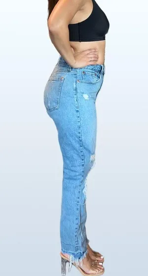 Abercrombie and Fitch Curve Love High Rise Mom Jean, Size 27 (4) Regular thumbnail 3