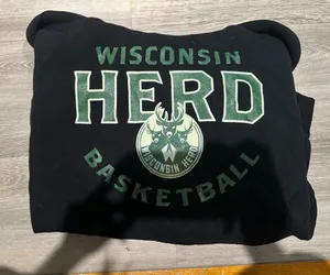 Wisconsin Herds Sweatshirt Black Size M thumbnail 1
