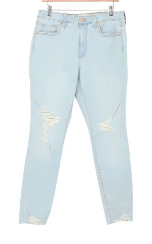Universal Threads Jeans Womens 12 High Rise Skinny Light Blue Distressed thumbnail 1