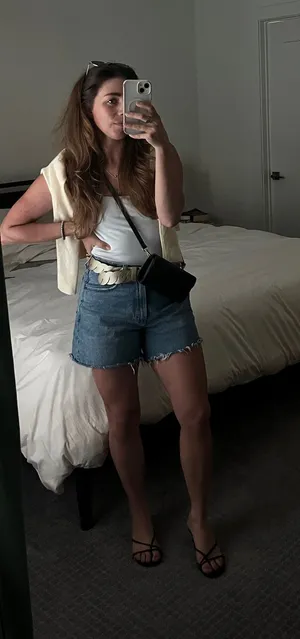 Abercrombie Dad Shorts Curve Love High-Rise thumbnail 1