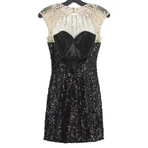 Clarisse Dress Sequin Embellished Cocktail Party Glam Evening Sparkly Black 0 thumbnail 7