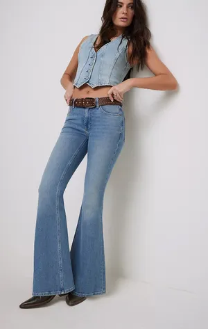 Free People Love Bomb Flare Jeans thumbnail 1