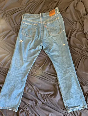 Levi's Womens 501 Straight Leg Jeans thumbnail 2