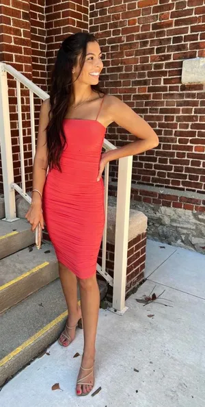 Windsor Spaghetti Strap mini/midi dress thumbnail 1