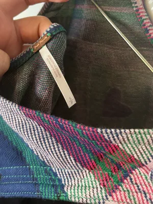Free People Carven Plaid Mini Dress in Berry Combo S thumbnail 6