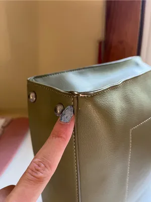 Pixie Mood Olive Tote with V-Notch Top thumbnail 6