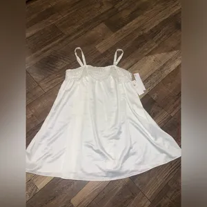 Rya Primrose beaded Chemise Nwt M slip satin anthro wedding sexy lingerie $150 thumbnail 5